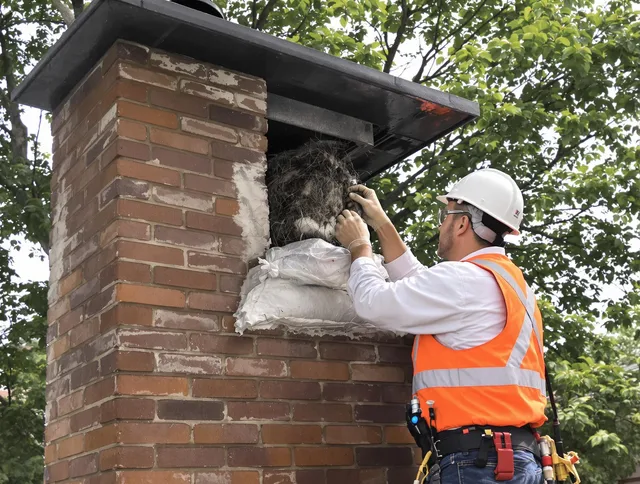 Humane removal of debris and animals by Central Falls Chimney Sweep in Central Falls, RI