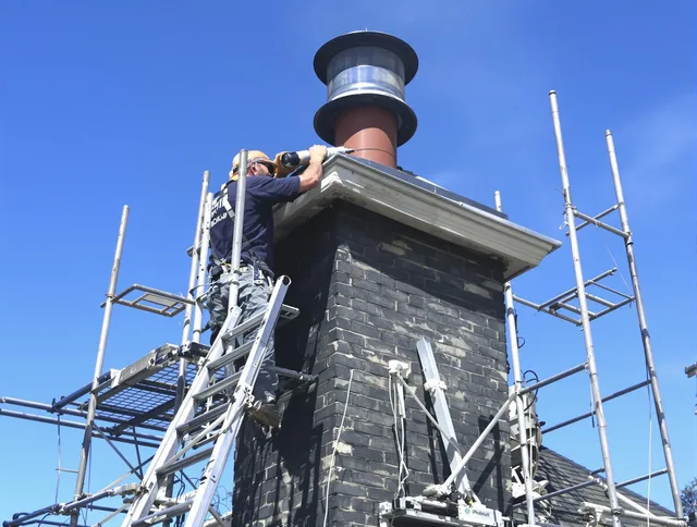 Sturdy chimney crown finished by Central Falls Chimney Sweep in Central Falls, RI