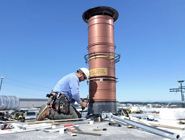 Installed chimney liner by Central Falls Chimney Sweep in Central Falls, RI