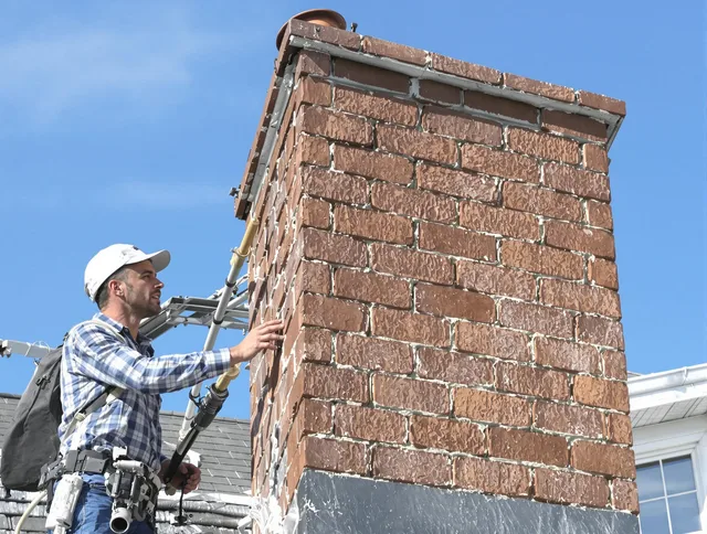 Brickwork for a chimney rebuild by Central Falls Chimney Sweep in Central Falls, RI