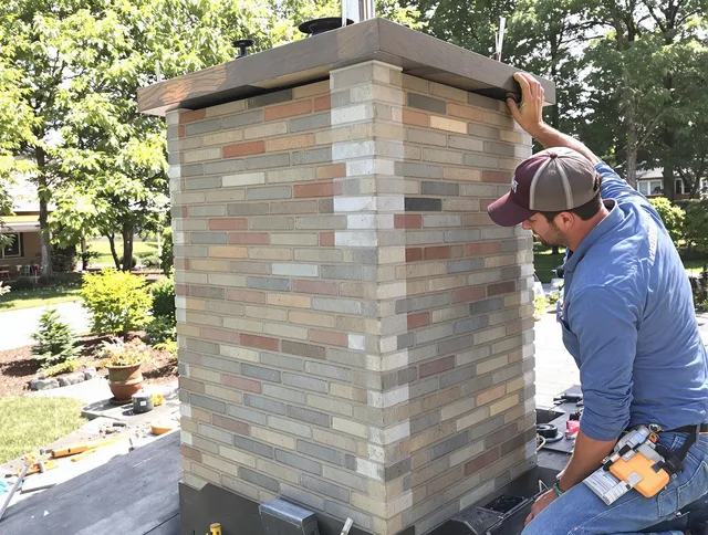 Central Falls Chimney Sweep completing a modern chimney remodel in Central Falls, RI