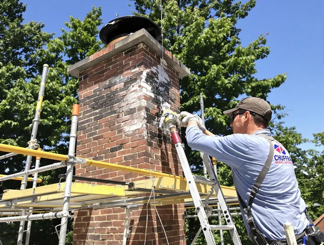 Structural chimney repair by Central Falls Chimney Sweep in Central Falls, RI